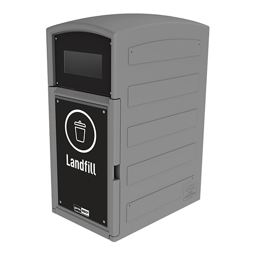Gorrie RCP professional-grade multi-stream refuse bin configuration for branded corporate facility waste management.