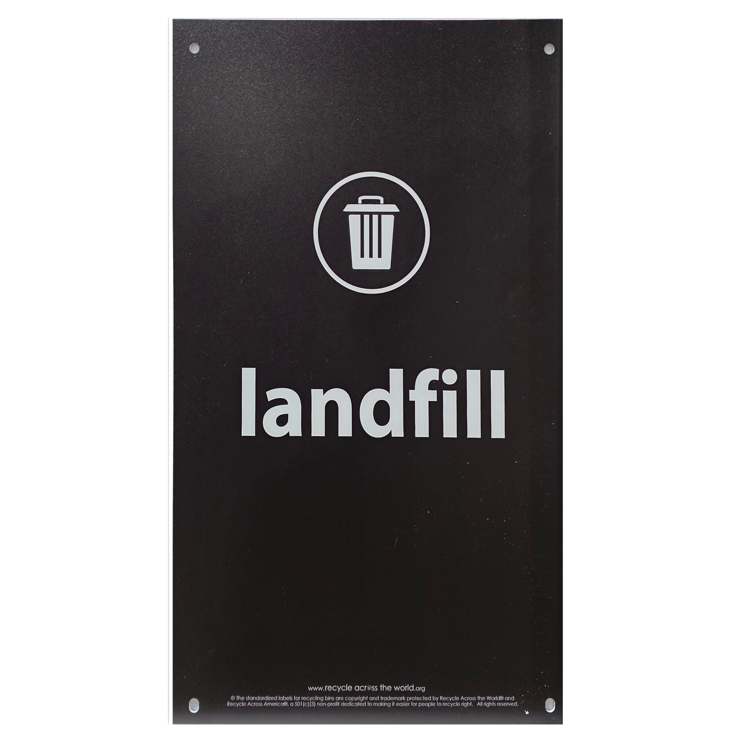 Landfill Graphic for Multistream Bin