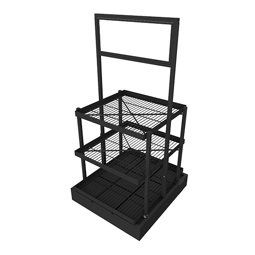 PALLET WITH SIGN HANDLE AND RACK BLK01