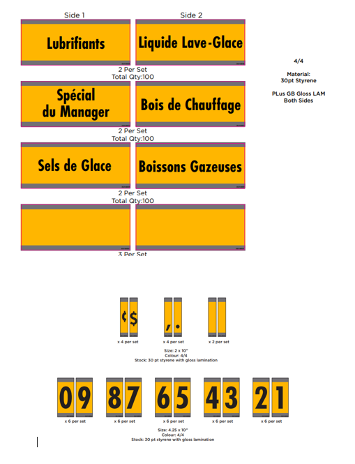 PALLET GRAPHIC KIT FRENCH