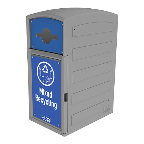 Gorrie RCP professional-grade multi-stream recycling bin configuration for branded corporate facility waste management.