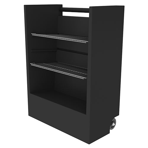 MERCHANDISING CADDY WITH WHEELS BLK01