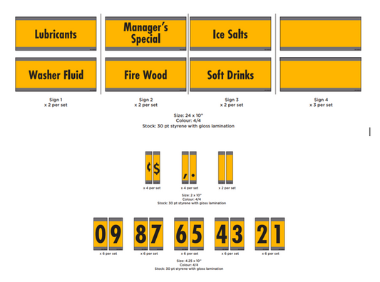 PALLET GRAPHIC KIT ENGLISH