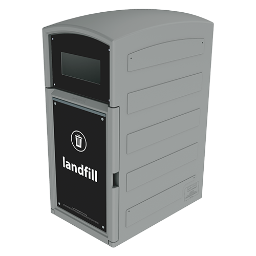 Gorrie RCP professional-grade multi-stream refuse bin configuration for branded corporate facility waste management.