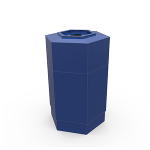Hex Recycling Container (Blue)